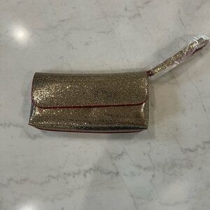 Gold Glitter Clutch Bag